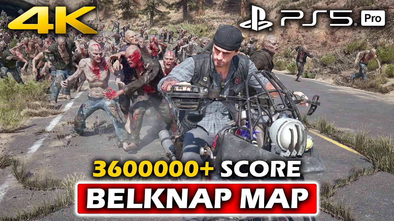DAYS GONE REMASTERED - Horde Assault 3640000+ Score Belknap Map Gameplay | PS5 PRO (4K 60FPS)