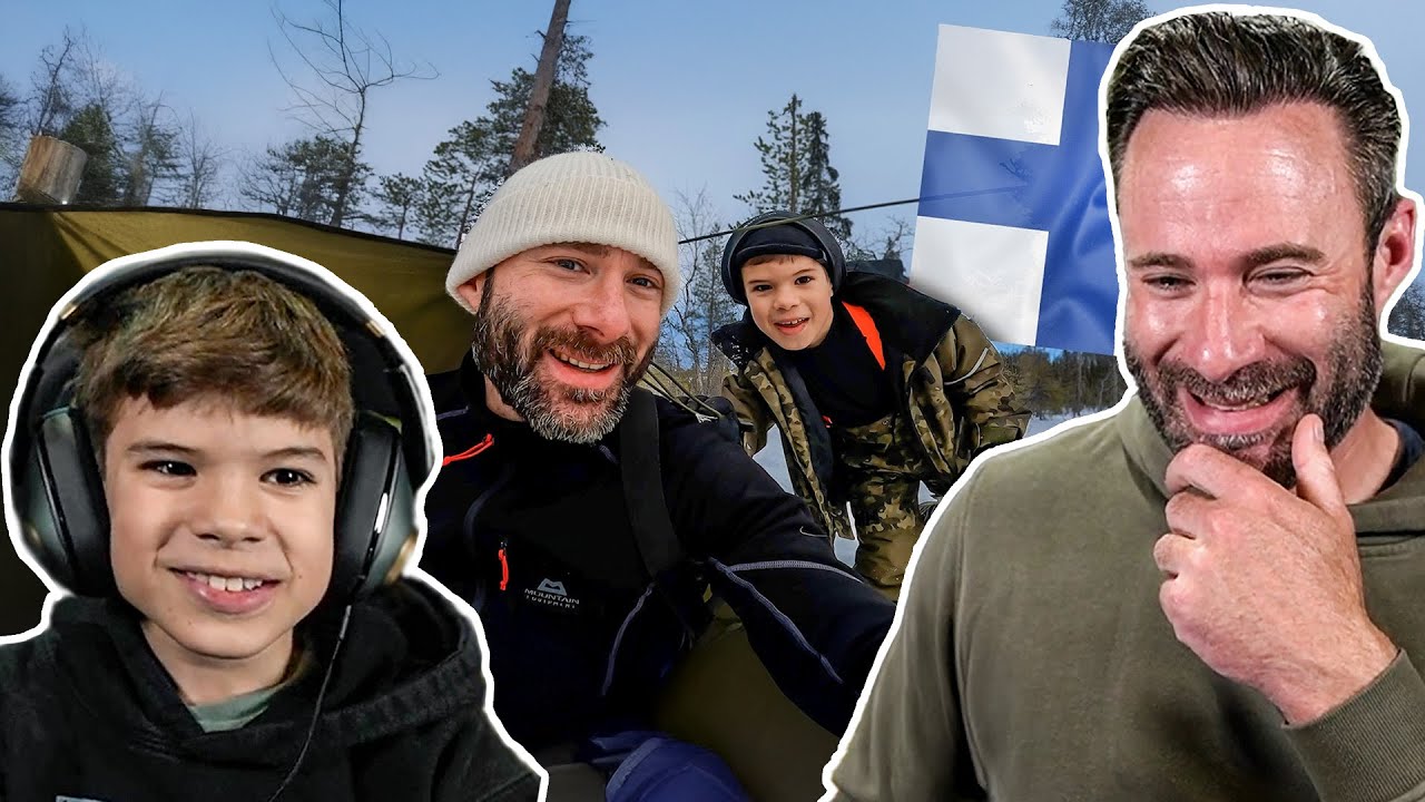 Eine unserer besten Reisen! -23°C am Polarkreis mit meinem Sohn | Otto und Karl reagieren