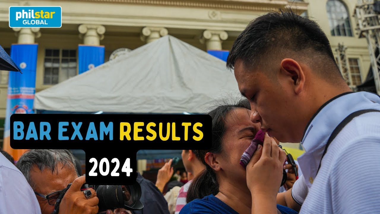 Mga eksena sa paglabas ng resulta ng 2024 bar exams