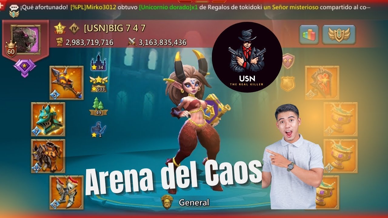 Arena del Caos - Gremio USN #lordmobile #lordmobileindonesia #lordmobileminileader 