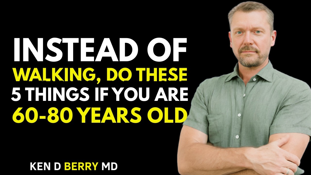 60 70 80 years old Walking less Try doing these 5 things instead: Motivational Speech By kenD berry