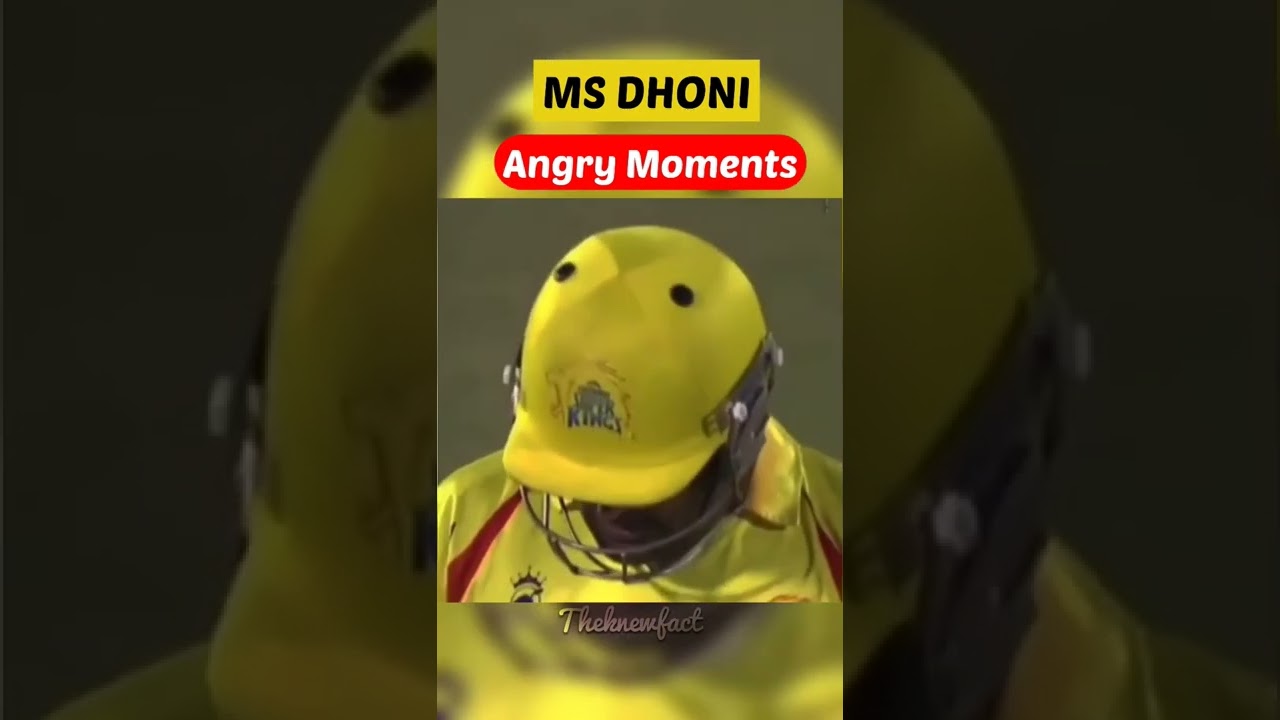 MS Dhoni Angry😡 Moments / Ms dhoni Power 💪 #shorts #youtubeshorts
