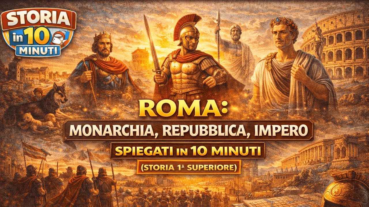 Roma: dalla Monarchia all’Impero in 10 minuti  – Dalla fondazione alla caduta