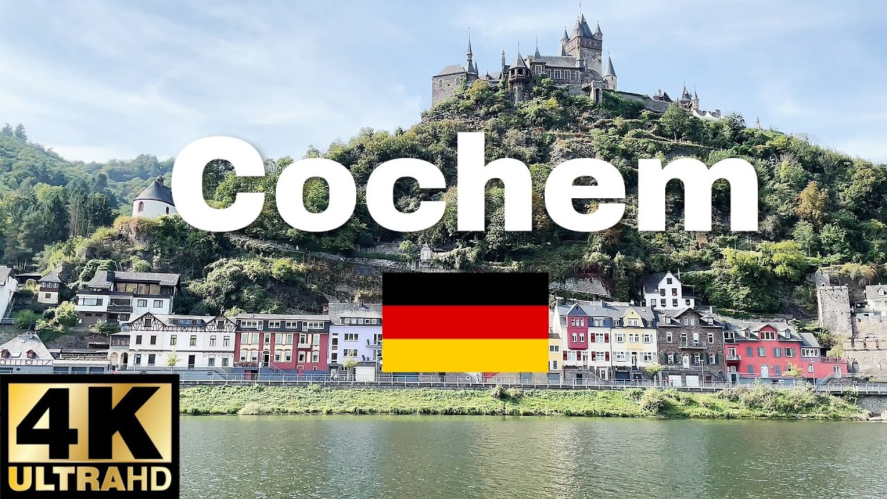 Walking in Cochem, The city of Reichsburg, Germany 4K 60fps Ultra HD