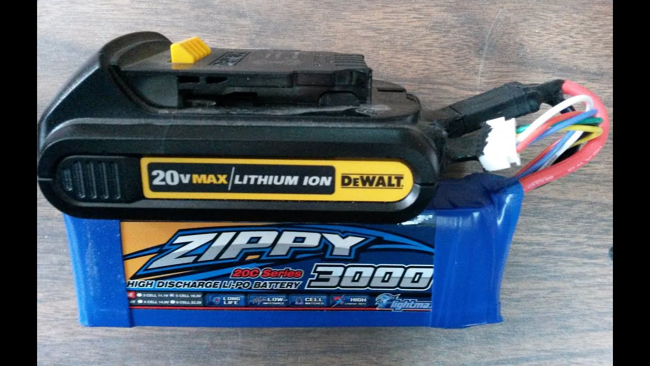 DeWalt 20v Adapter for LiPo Battery