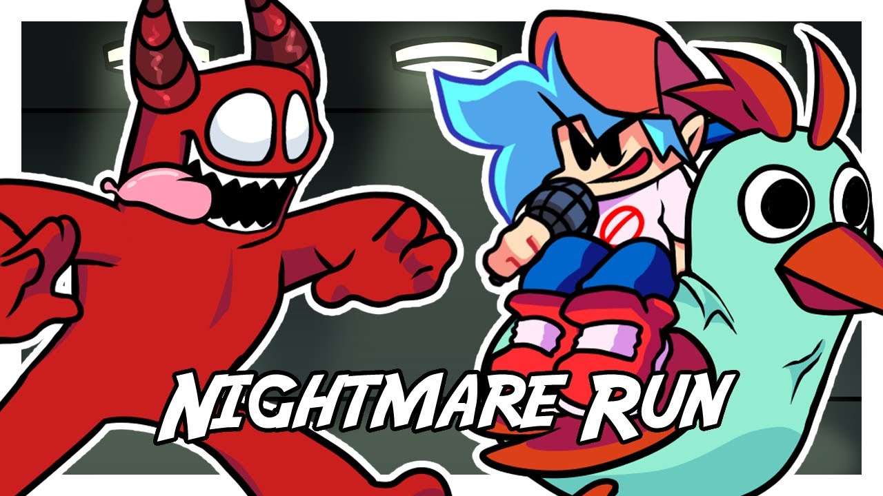 FNF Nightmare Run but it's Banban vs BF