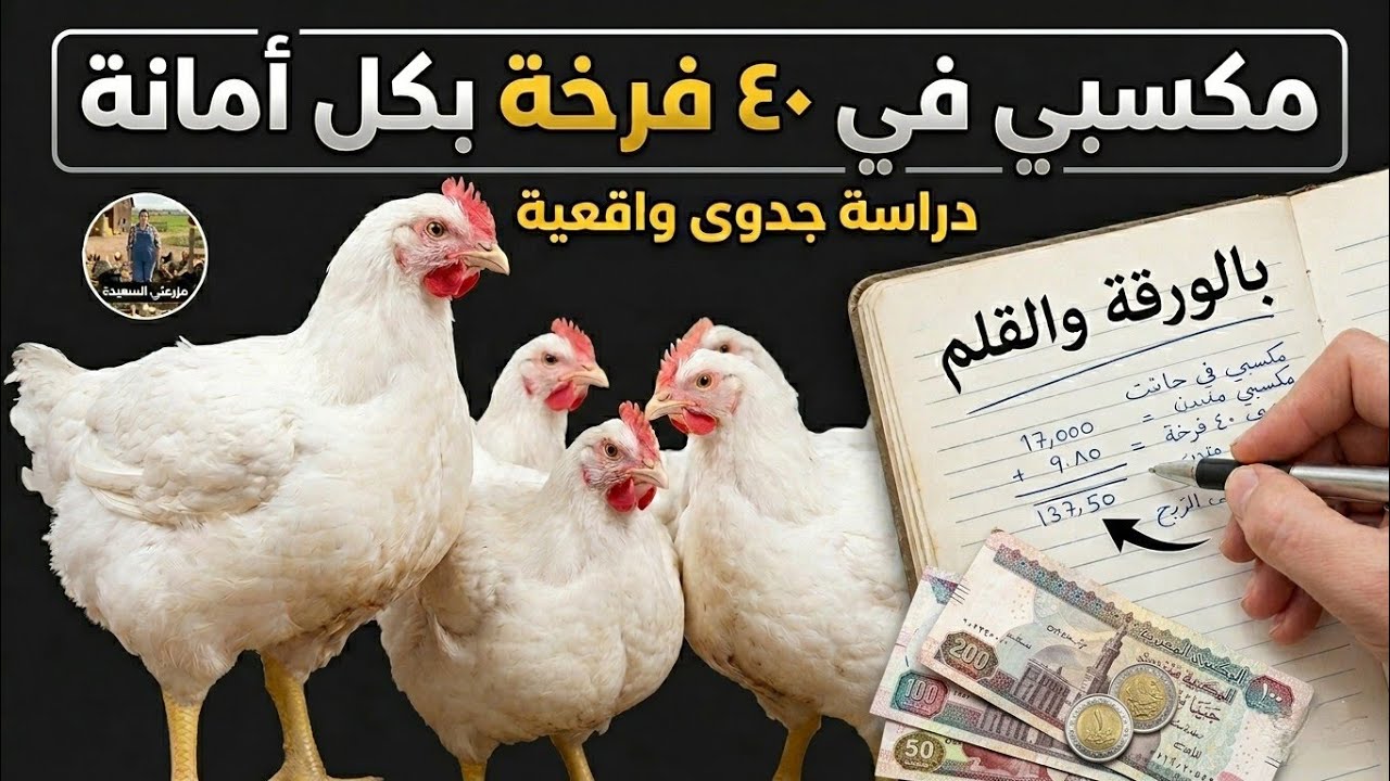 مكسبي في ٤٠فرخة بكل أمانة بالورقة والقلم📝وانا راضية باي مكسب ربنا يبعته🙏 #فراخ_تسمين#اكسبلور #مشروع 