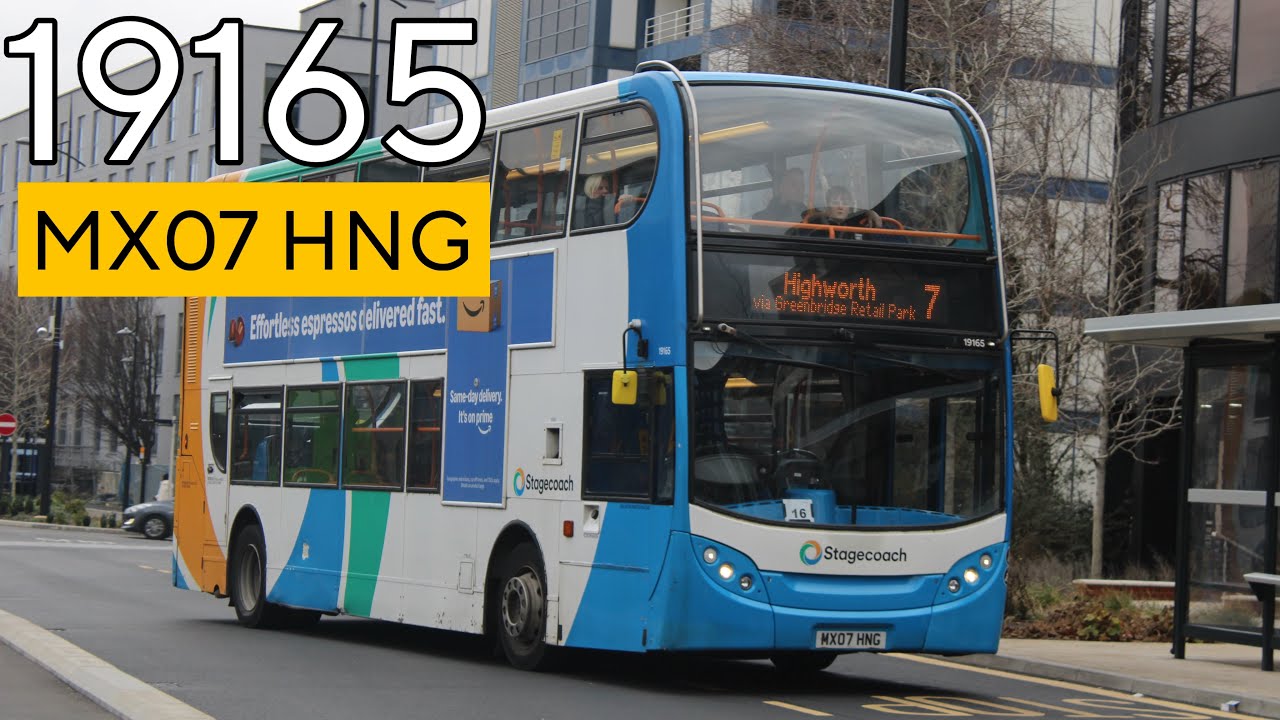 Gorgeous Euro 4! Stagecoach West 19165 (MX07 HNG) on the 7 to Freshbrook 24/01/26