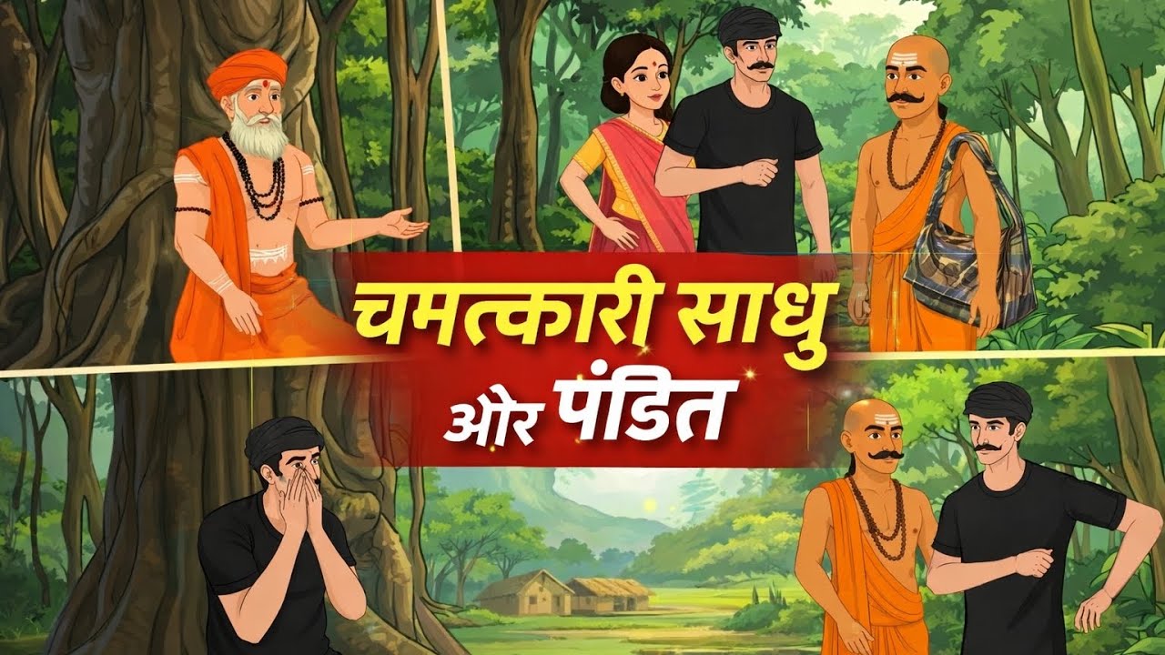चमत्कारी साधु और पंडित | Ek Aashirwad Ne Badal Di Zindagii #panchatantrastories #moralstory #hindi