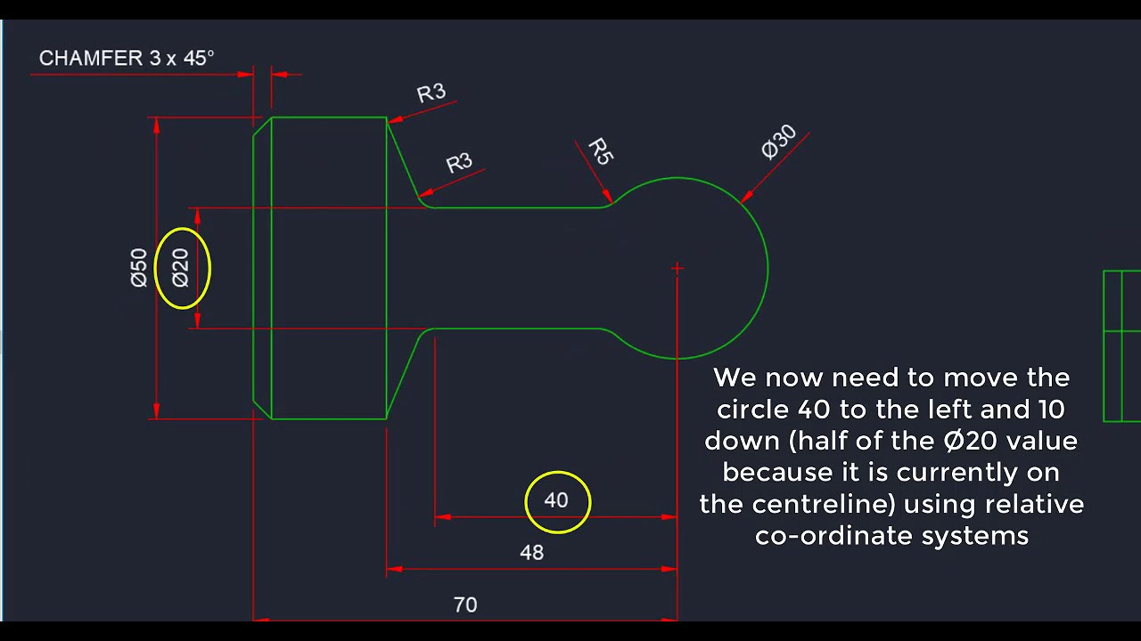 A simple exercise in AutoCad