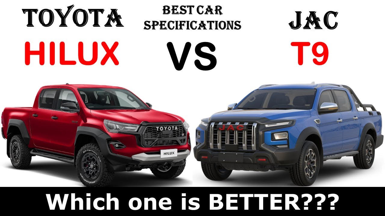 ALL NEW Toyota HILUX Vs ALL NEW Jac T9 | Which one is better ?
