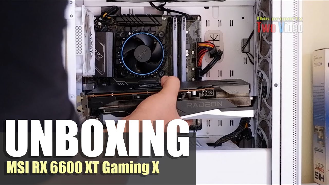 MSI RX 6600 XT Gaming X Unboxing & Installation