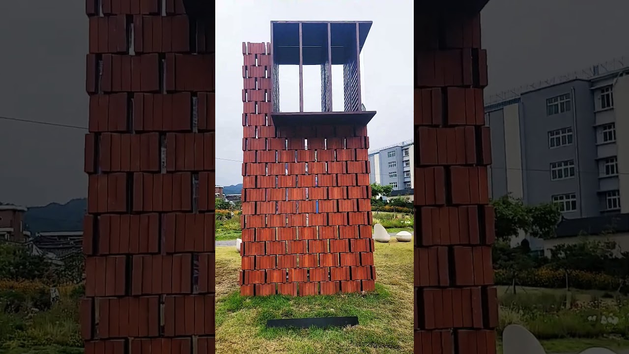 숨쉬는벽 공기흐름 건축 벽의작은구멍 장식 생각하는손