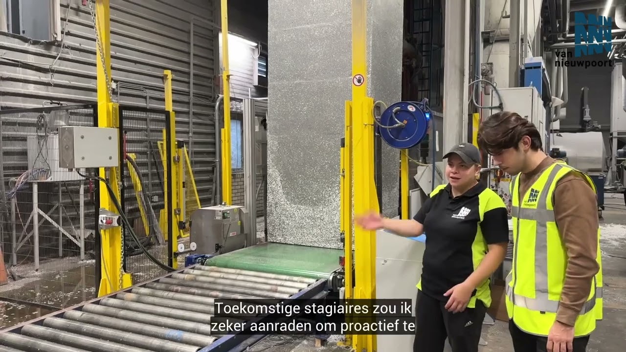 Lucas Slütter, stagiair bij van Nieuwpoort EPS Products