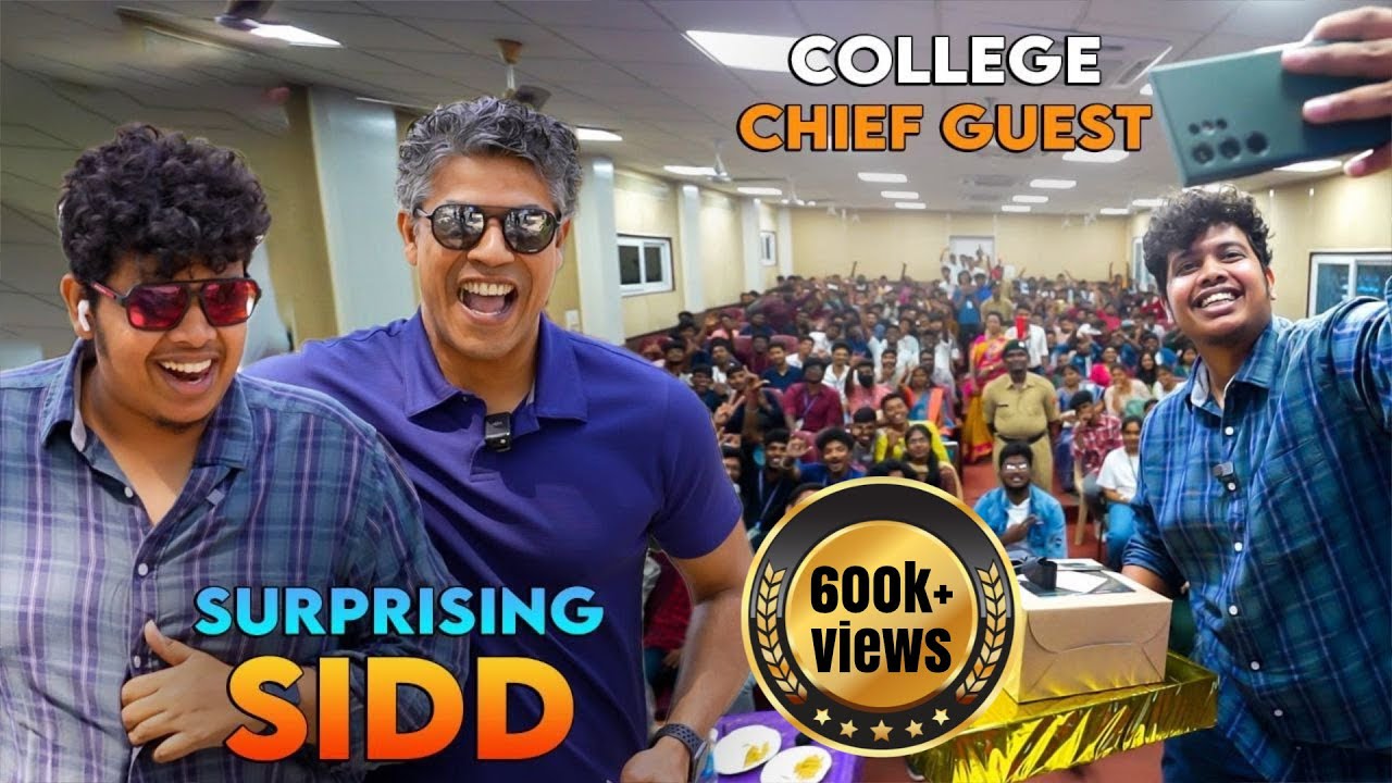 Surprising Sidd, Chief Guest Of College - Irfan's View