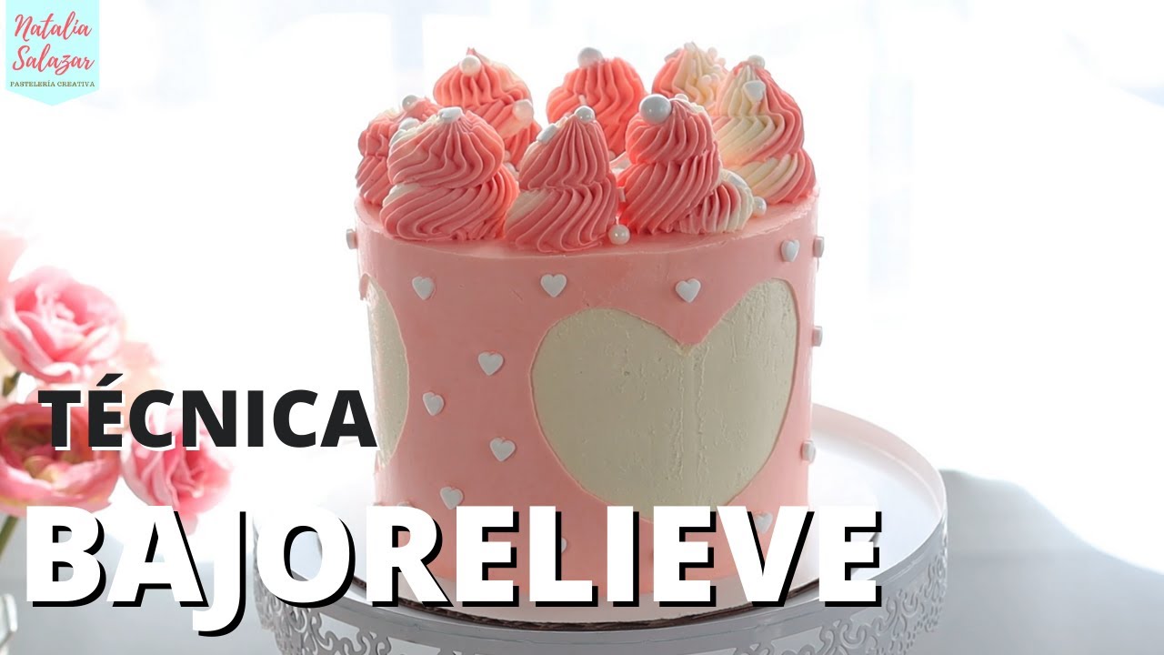 💖Técnica con Buttercream BAJO RELIEVE *increíble*😍| Natalia Salazar