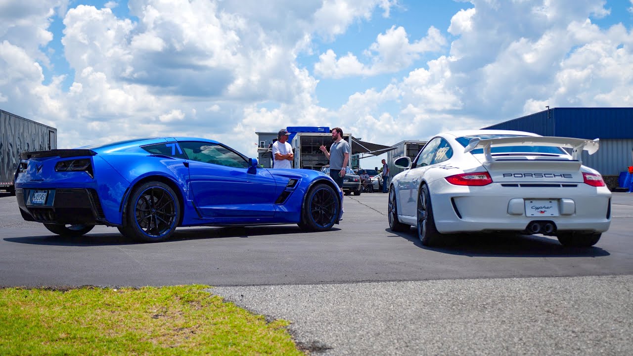 Герои трек-дня: 997.2 GT3 против C7 Grand Sport
