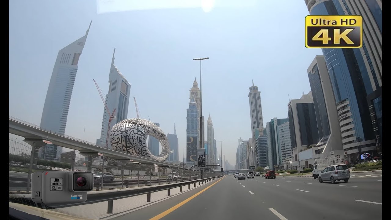 From Dubai Airport To Dubai Marina | Taxi Driving 🇦🇪 UAE | 4K GoPro
