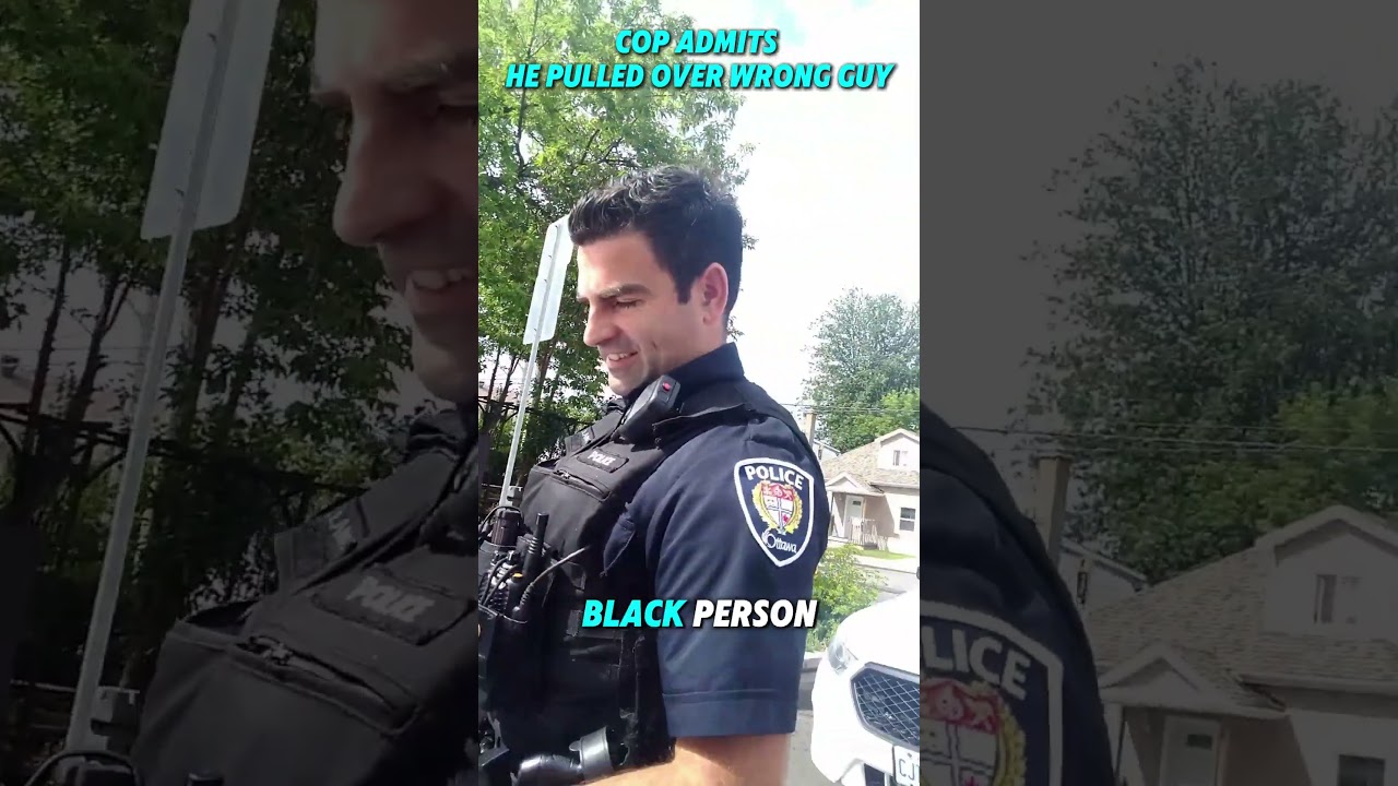 Cop Admits He Pulled Over The Wrong Guy #police #shorts #justice