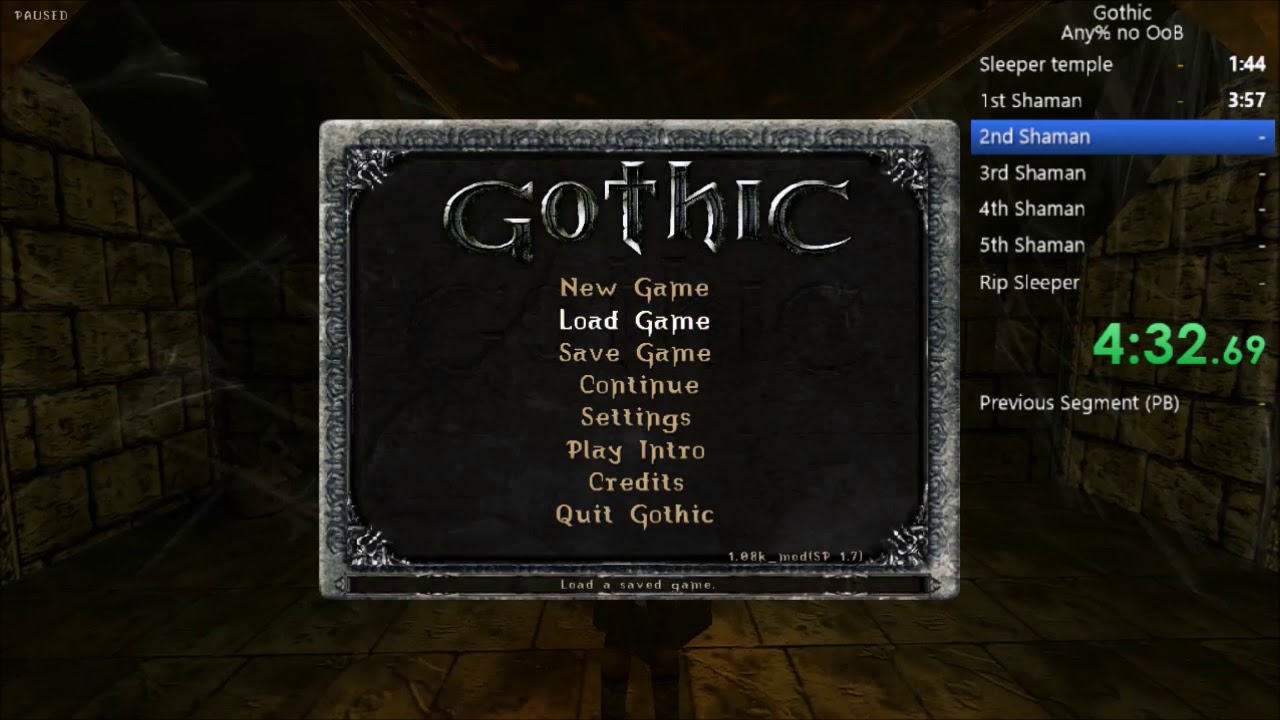 Gothic 1 (No oob) Speedrun in 11:16