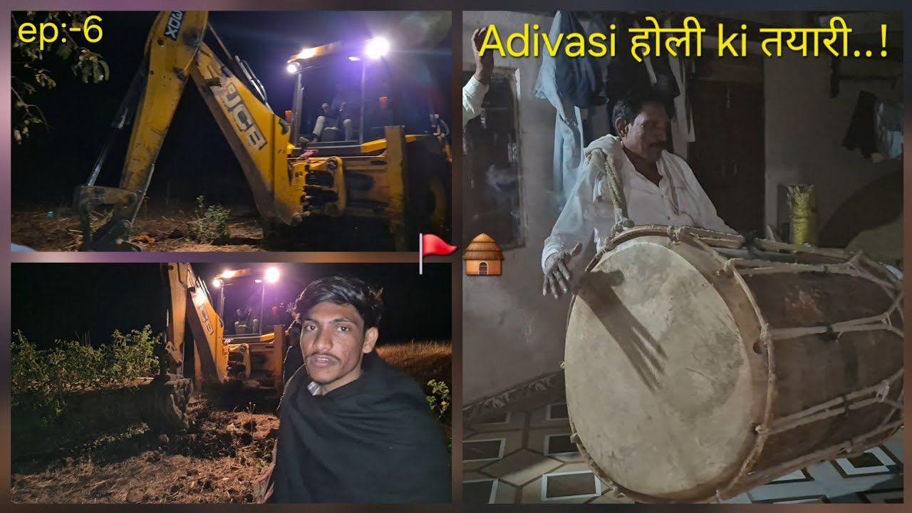 Aadivasi holi की तयारी...!!🚩🛖