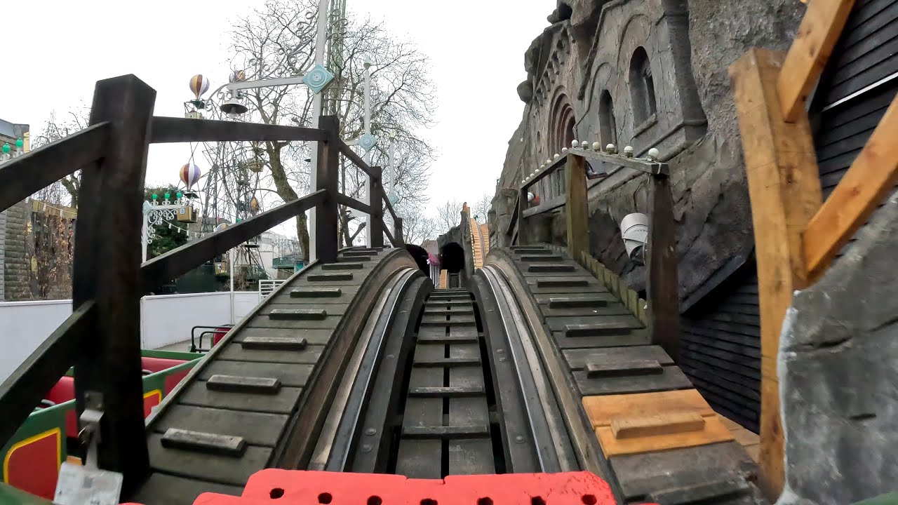 Rutschebanen [4K] Front Seat POV - Tivoli Gardens