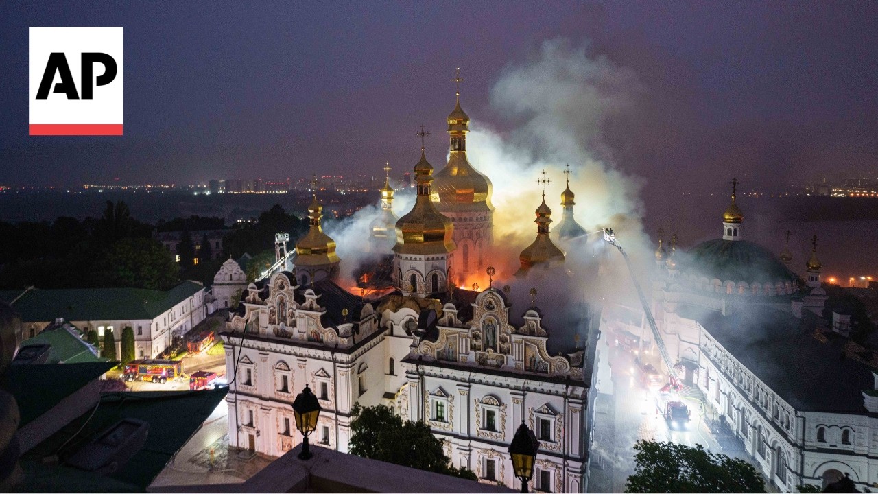 Deadly Russian attack damages centuries-old monastery in Kyiv