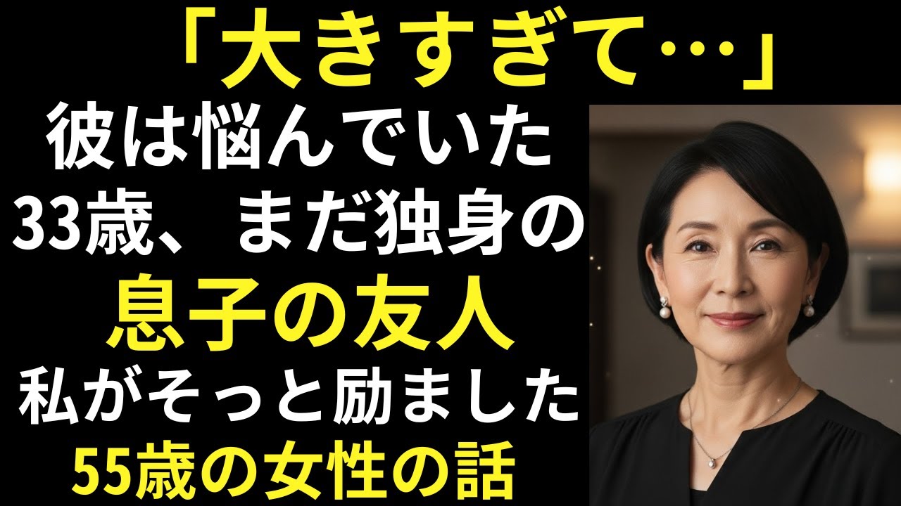 【シニア恋愛】体格が良すぎて結婚できなかった息子の友人を慰めた50代未亡人｜シニア恋愛｜老後実話｜感動実話｜シニアドラマ｜オーディオブック | シニア恋の声