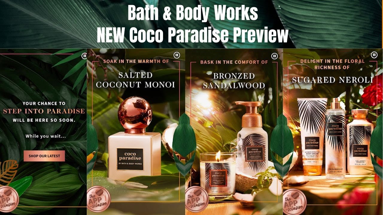 Bath & Body Works NEW Coco Paradise Preview