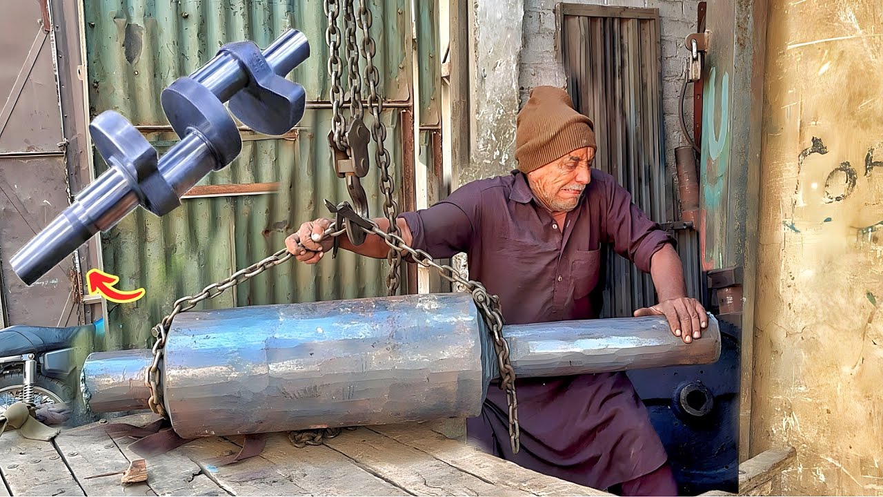 3cylinder Ammonia Compressor Crankshaft Manufacturing process| Production Compressor Crankshaft