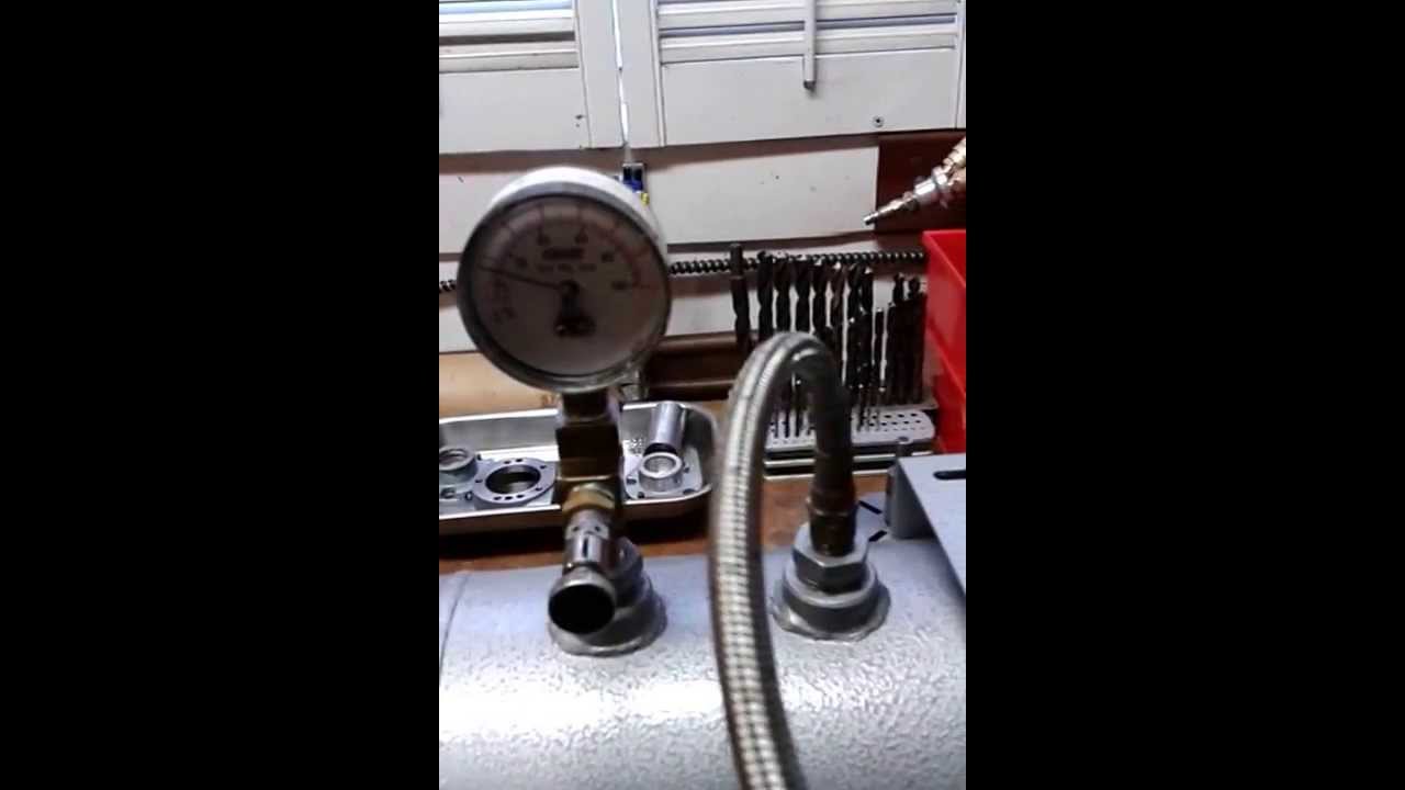 Gast air compressor bench test