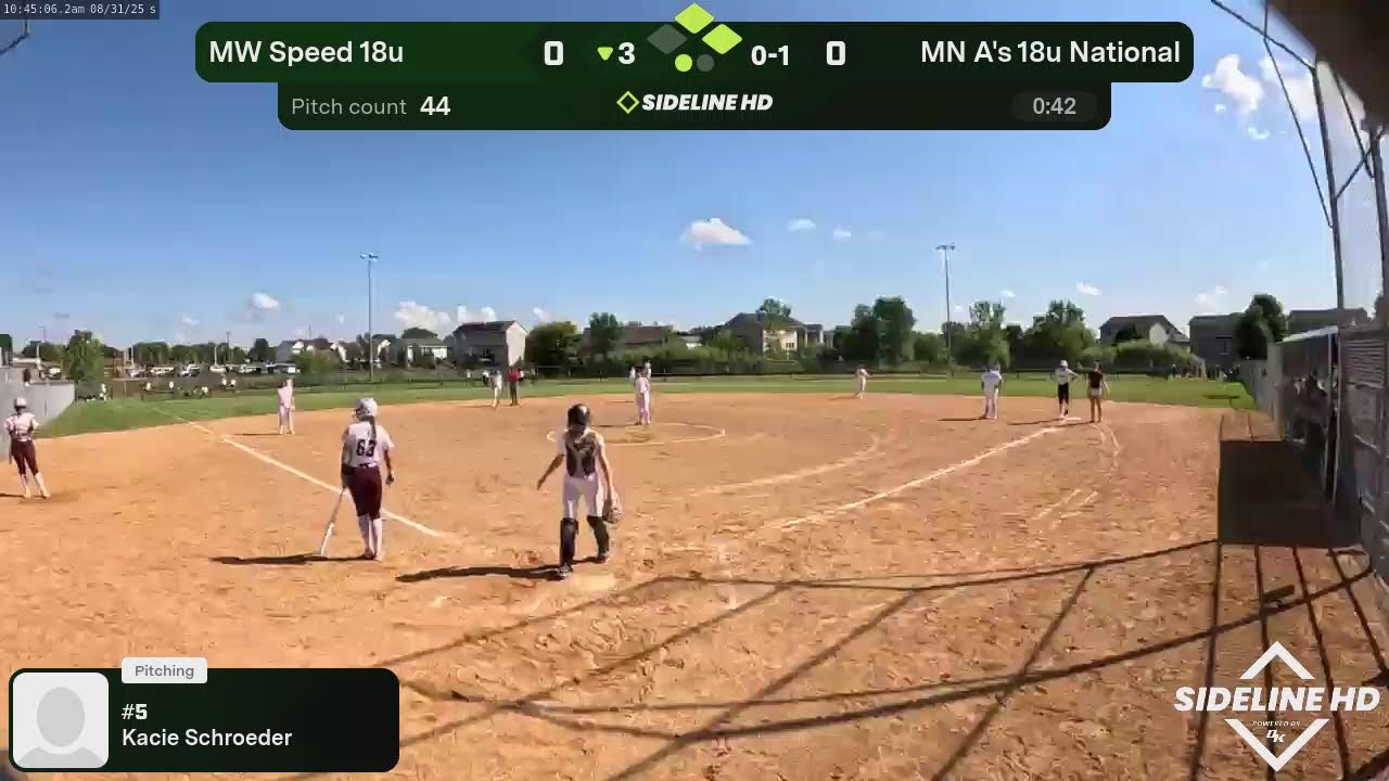 MW Speed 18u @ MN A's 18u National (2025.08.31)