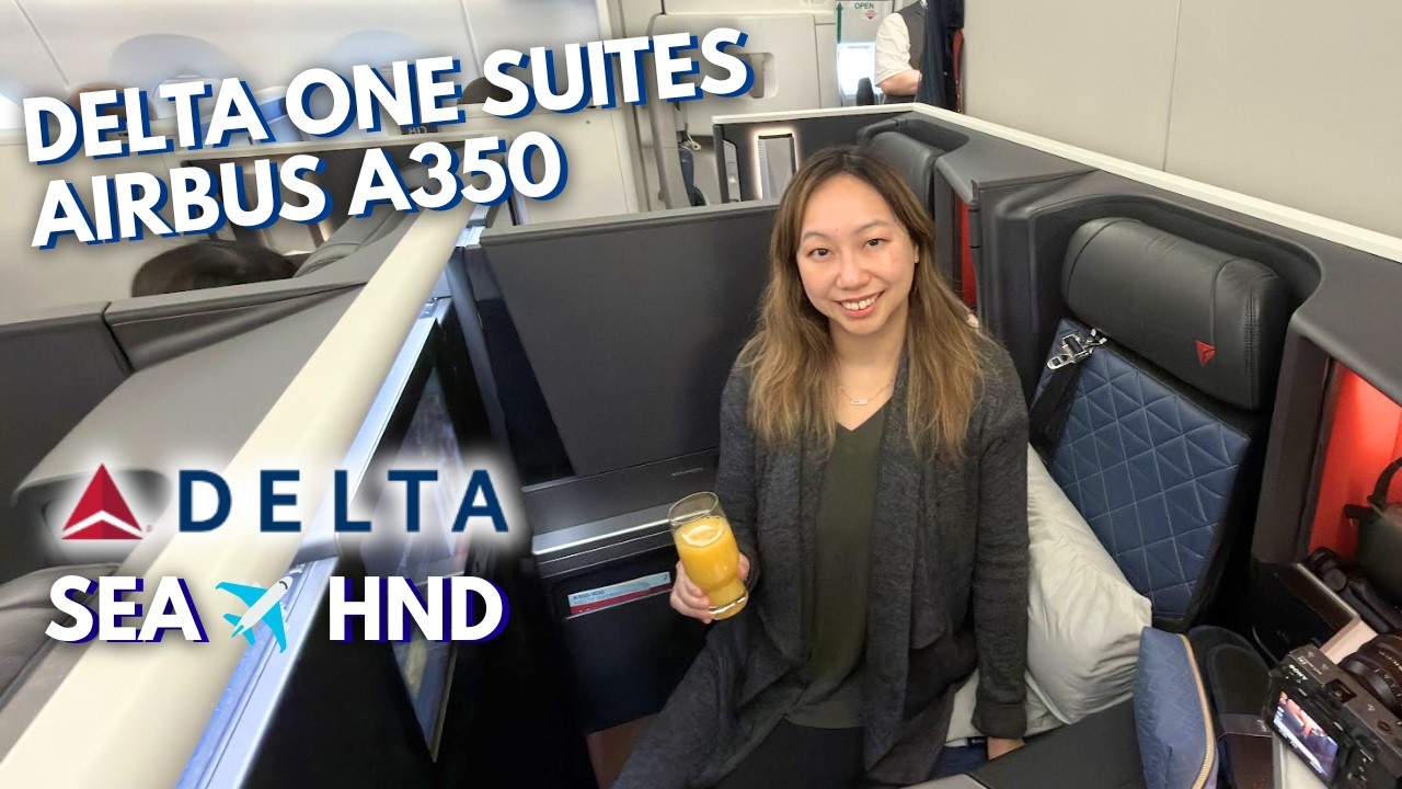 Delta One Suites Business Class ✈️ Seattle to Tokyo Airbus A350-900 | Seattle Delta One Lounge