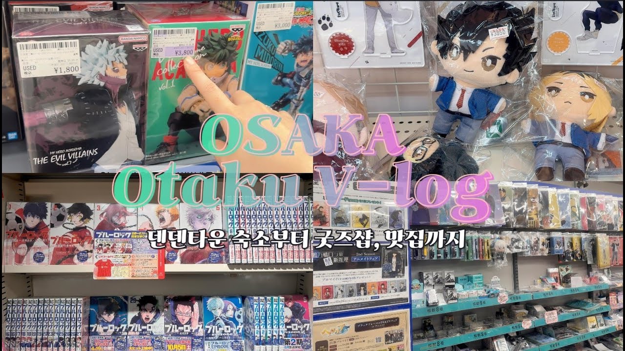 [오타쿠 투어-Osaka]관광없는 오사카 굿즈샵 투어 1탄♡ 나랑 같이 피규어 시세 알아보지 않을래?ㅣ덴덴타운 피규어샵ㅣ애니메이트ㅣ주술회전·괴수8호·히로아카·사카데이·은혼·하이큐