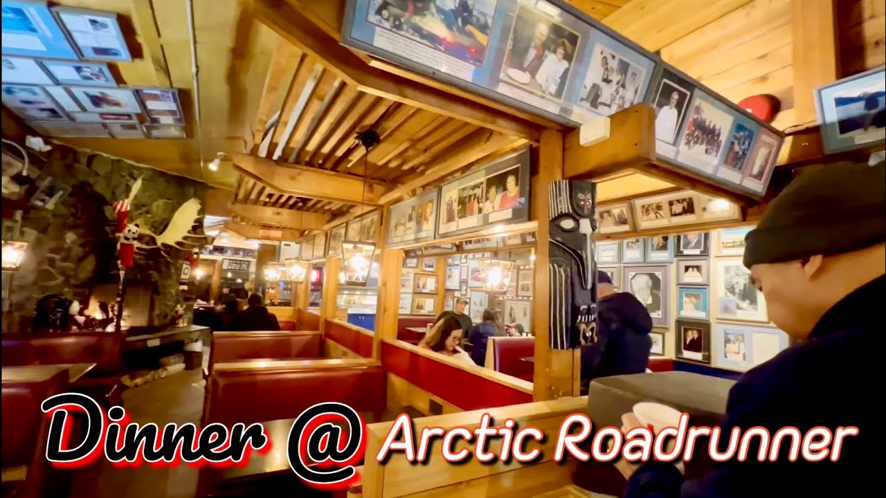 Drive. Dinner at a local hamburger restaurant in Anchorage, Alaska (12-11-24)