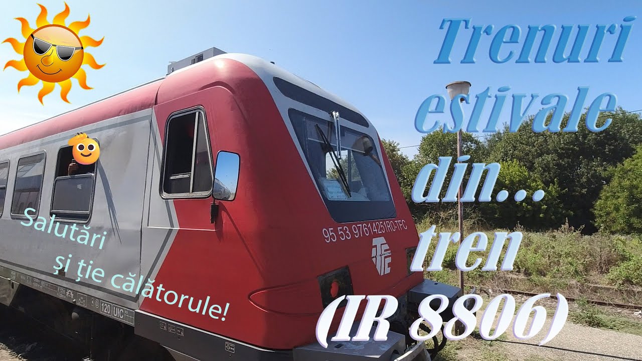 Cu🚆IR 8806...🚆Trenuri și locații estivale de la Mangalia la Constanța - part I (24, 26 august 2024)