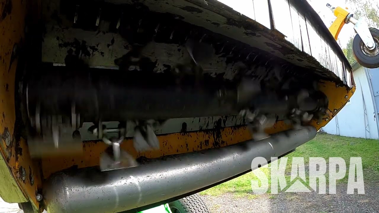 Flail mower principle of operation (slo-mo) Muthing MU-FM 160 Hydro