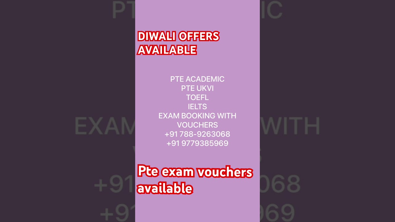 Pte Exam Vouchers || Pte Online & Offline classes Available || 