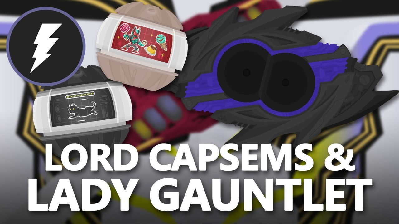 Kamen Rider Zeztz Flash Belt: Lord Invoker Capsems & Lady Gauntlet