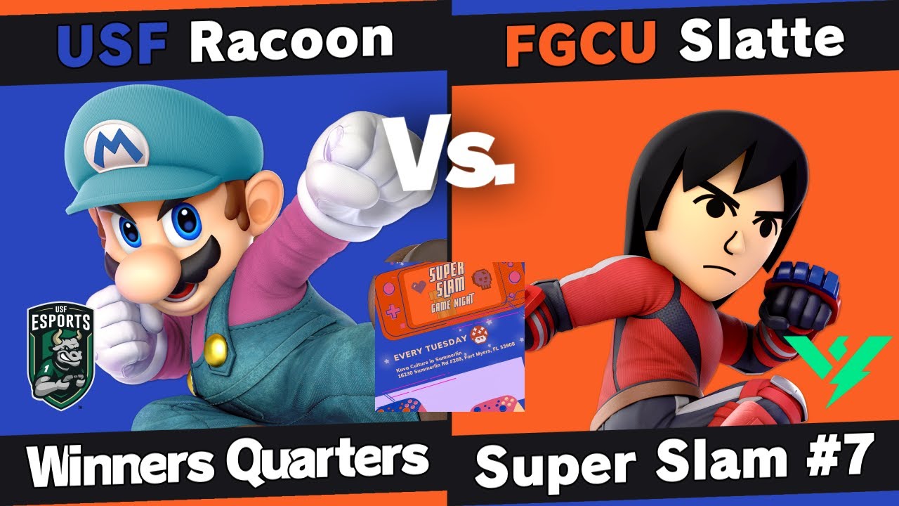 Super Slam 7 - Racoon (Mario) vs Slatte (Mii Brawler) - Winners Quarters