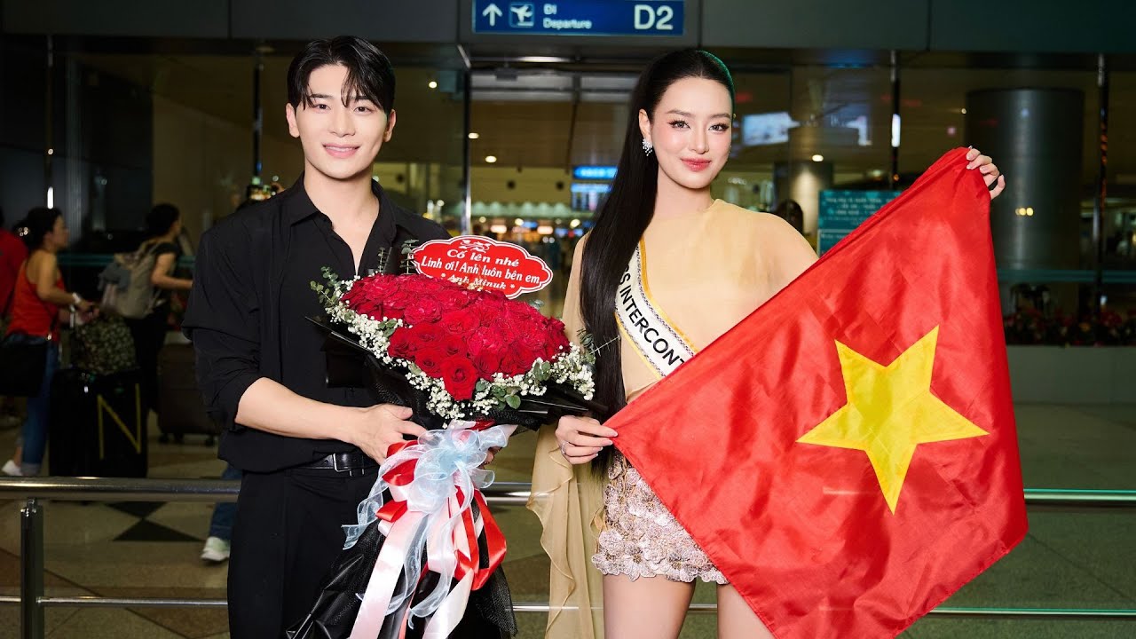 Minuk ôm hoa với lời nhắn 'Anh luôn bên em'; bật quạt, nhìn Bùi Khánh Linh si mê khi cô thi Hoa hậu