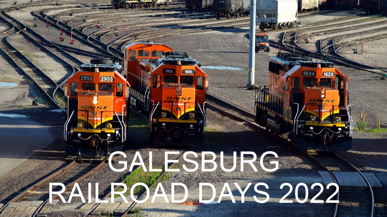 Galesburg Railroad Days 2022: VIP Yard Tour, Diesel Shop, Peck Park