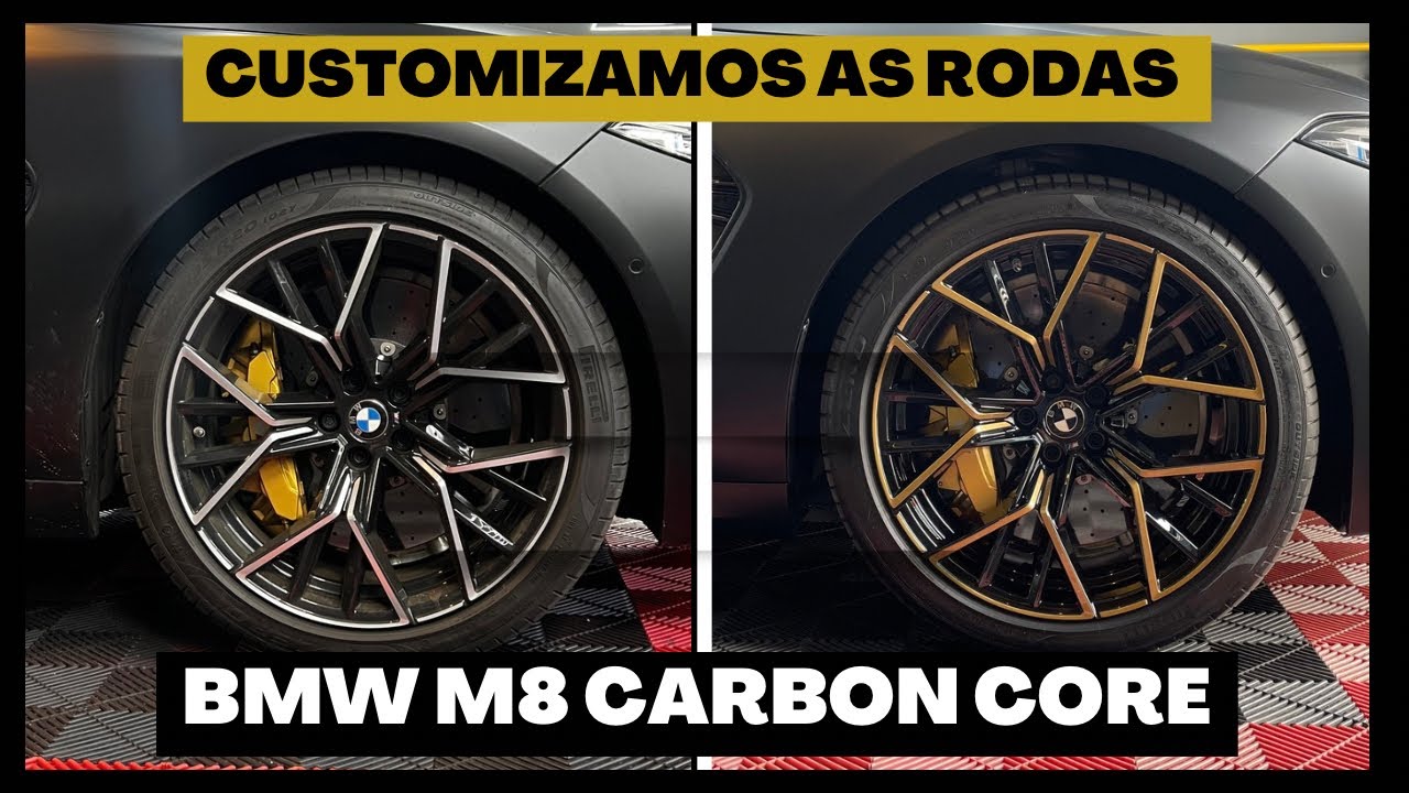 Customizamos as rodas da BMW M8 Carbon Core!