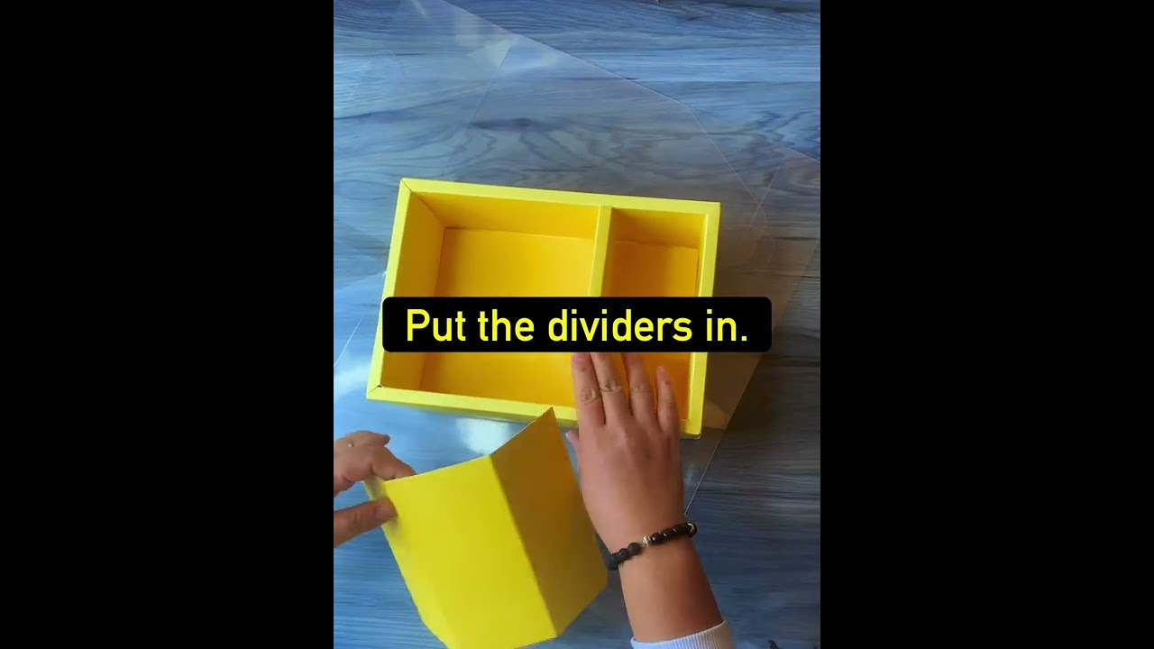 How to fold clear cake flower box with handle