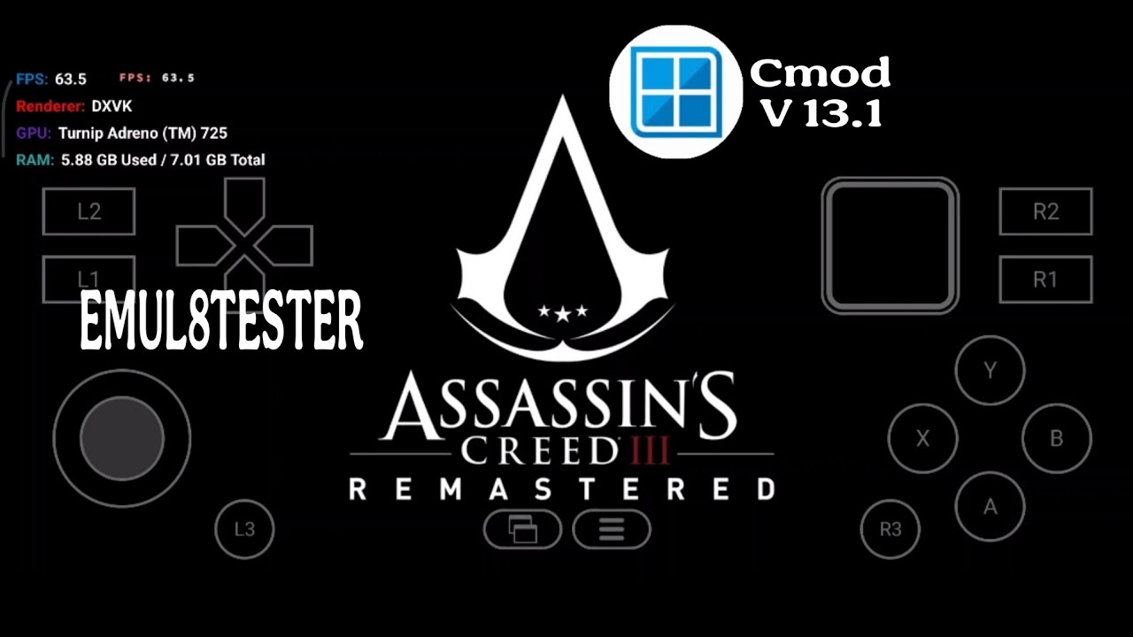Assassins Creed ||| Remastered | Winlator Cmod V13.1 | Poco F5 | Testing Gameplay