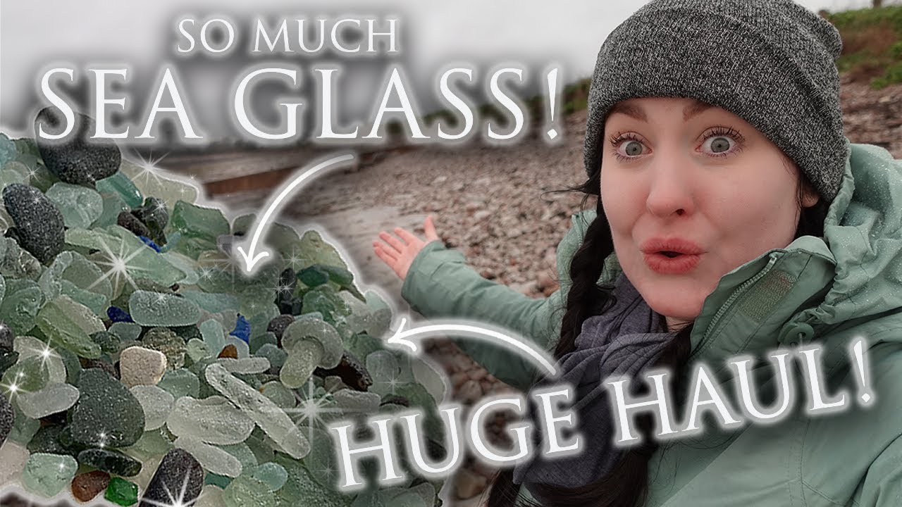 Beachcombing JACKPOT! Huge sea glass HAUL – I found a treasure trove!