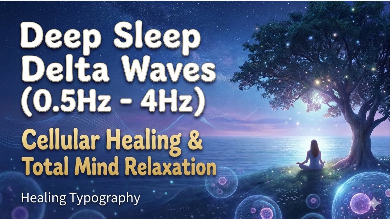 Deep Sleep Delta Waves (0.5Hz - 4Hz) | Cellular Healing & Total Mind Relaxation