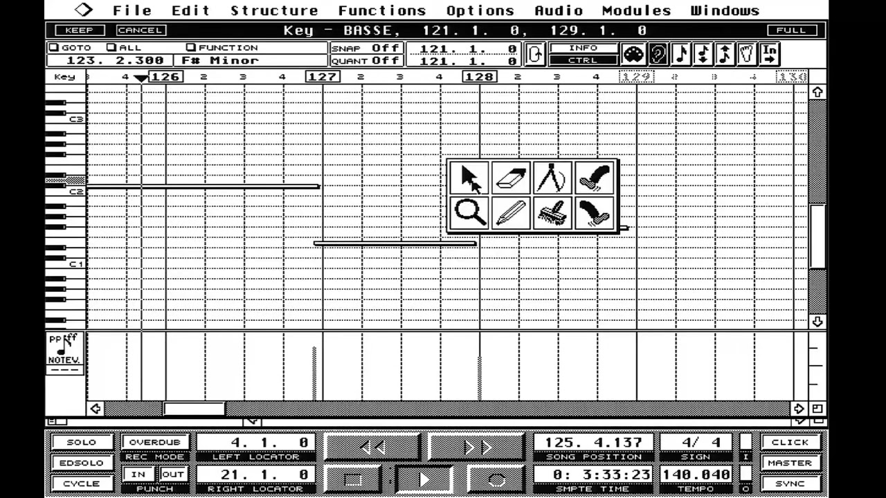 Atari falcon 030 - Cubase Ordinary Day