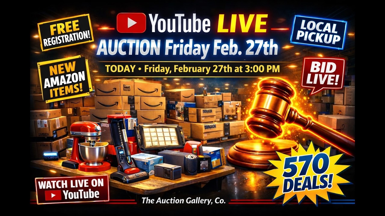 Friday's LIVE Online Auction Feb 27, 3pm - The Auction Gallery Millville, PA