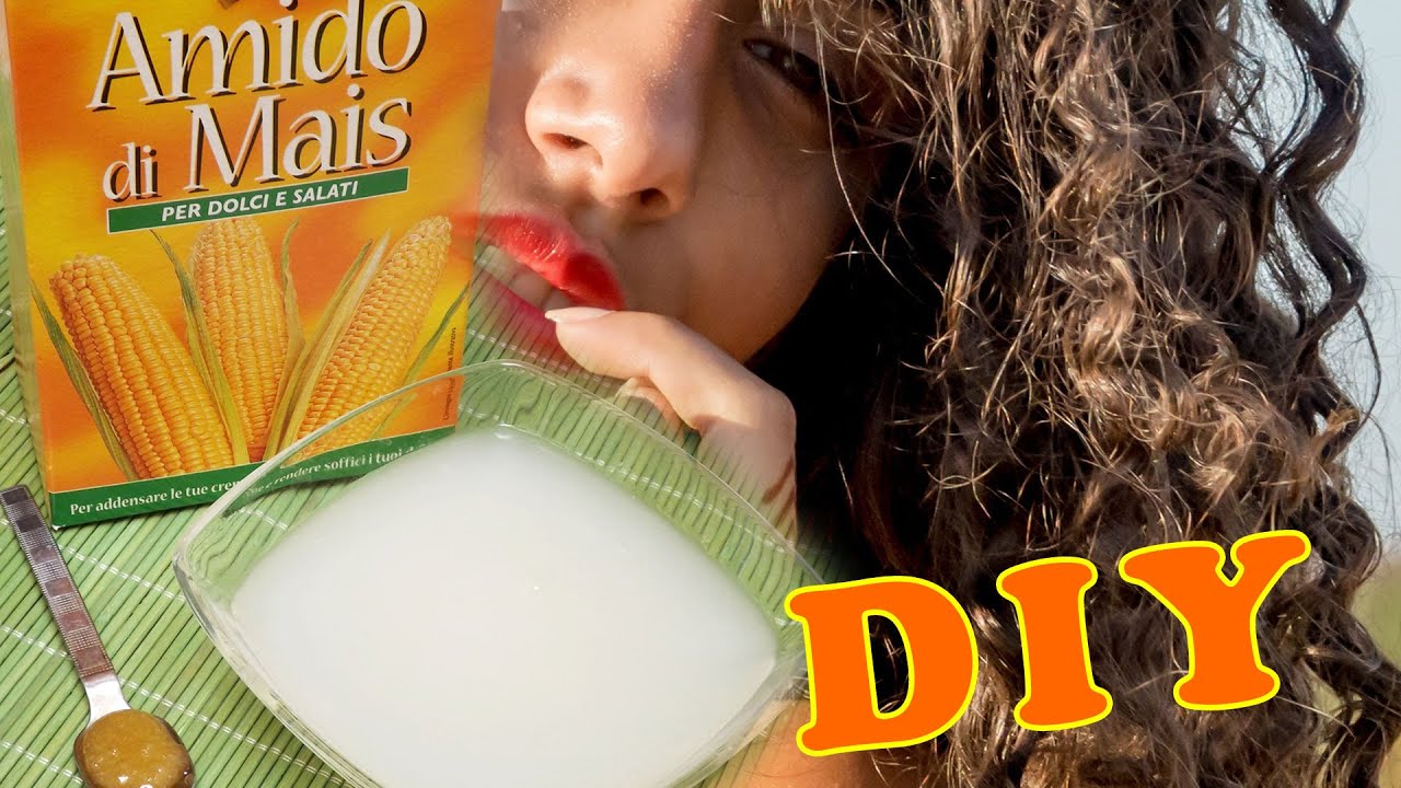 Maschera capelli con amido di mais e miele